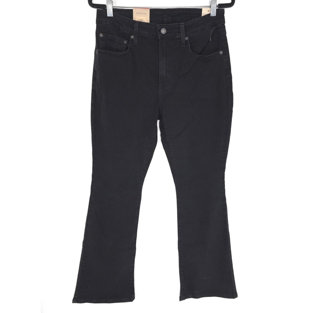 LEVIS 725 Women New Jeans Black 31X30 Bootcut Flare High Rise Stretch 18759-2834